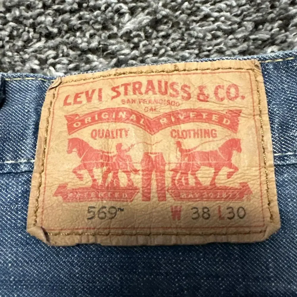 VTG Levis Baggy Y2K Jeans‎ Mens 38x30 Blue 569 Loose Straight Grunge Skater